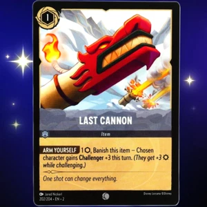 Tarjeta de artículo de último cañón - común - Disney Lorcana Rise of the Floodborn #202/204 - Imagen 1 de 3