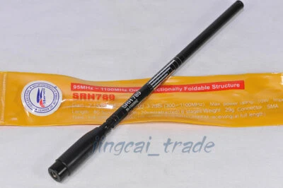 Original Harvest SRH789 WIDE BAND 95-1100Mhz Extendable Antenna SMA-Male Yaesu - Image 1 of 4