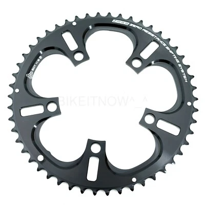 Driveline Chainring 50T 7075/T6 BCD 110mm Black,for 50/34T,11S Road Bike Bicycle - Image 1 of 3