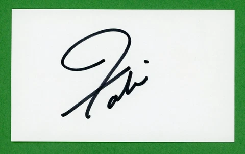 Fabian Forte Singer-Teen Idol Signed 3x5 Index Card E22868 Cover