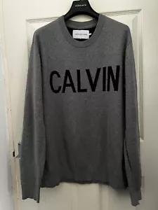 CALVIN KLEIN SWEATSHIRT XXL GREY - Picture 1 of 12