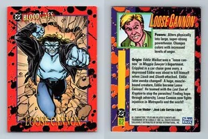 Loose Cannon #62 DC Bloodlines 1993 Skybox Trading Card - Picture 1 of 1