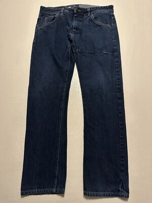 Volcom 36 x 32 Vorta Slim Dark Wash Selvedge Denim Jeans - Image 1 of 4