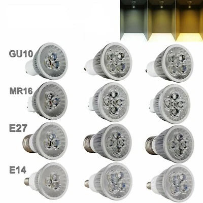Dimmable Spotlight Bulbs E27 GU10 MR16 E14 12W 9W 85-265V Light Lamps downlight - Image 1 of 4