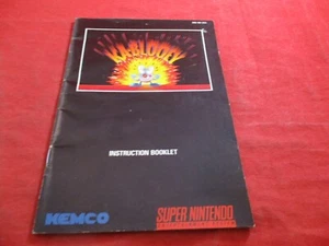 Ka-Blooey Super Nintendo SNES Instruction Manual Booklet ONLY a - Picture 1 of 2