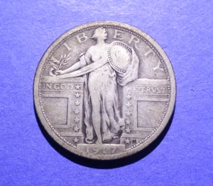 1917 Type I Standing Liberty Quarter Ch. Fine PRICE DROP - Picture 1 of 2