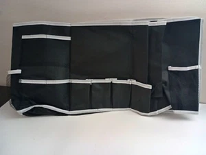 Bedside Caddy Dorm Room Essentials Under Mattress Storage Organizer Black Pocket - Picture 1 of 8