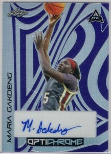 2022-23 LEAF OPTICHROME MARIA GAKDENG WNBA ROOKIE RC AUTO #6/8 PURPLE