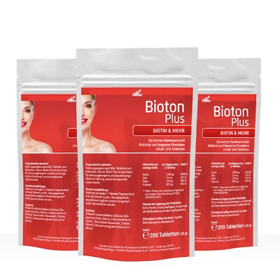 STEINER Biotin Plus Komplex Zink Selen & Folsäure - HAUT HAARE NÄGEL 400 Tabletten
