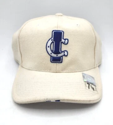 Новый винтажный Nike Indianapolis Colts шляпа классический логотип крышка резинке шерсти 7 1/8 редкая  - Изображение 1 из 4