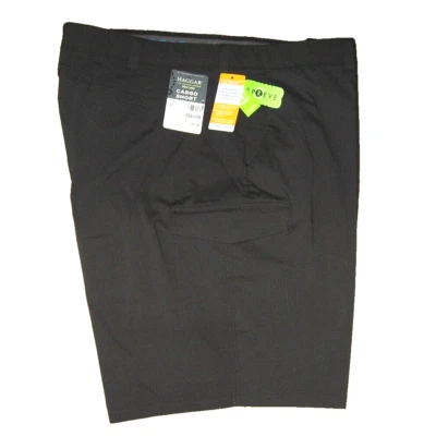 Haggar Mens Cargo Shorts Big & Tall 48 Lead Jacuard Short Year Round Comfort - Image 1 of 4