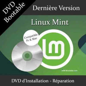 DVD Bootable Linux Mint + Guide d'utilisation - Photo 1/1