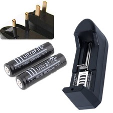 2x 3.7V UltraFire 18650 Rechargeable Battery For Laser Pointer Flashlight Torch