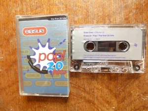 1992 AUDIO CASSETTE- ERASURE-20 POP HITS - Picture 1 of 10