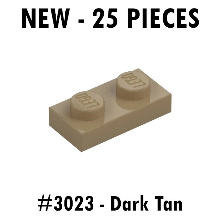 Placa Lego 1x2 (3023) bronzeado escuro - Nova - 25 peças - Imagem 1 de 1