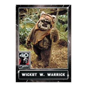Wicket W Warrick Ewok 2023 Topps Star Wars Return of the Jedi 40th Annivers #9 - Picture 1 of 2
