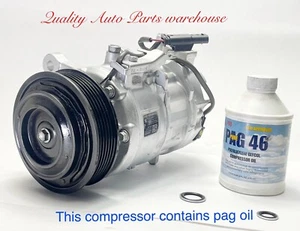 BMW X4 3.0L (19-20); X3 2.0L (18-20) TURBO GENUINE OEM REMAN A/C COMPRESSOR - Picture 1 of 3