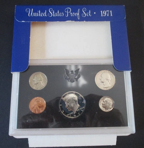 1971-S United States Proof Set Sealed in Plastic Case with original box Cover