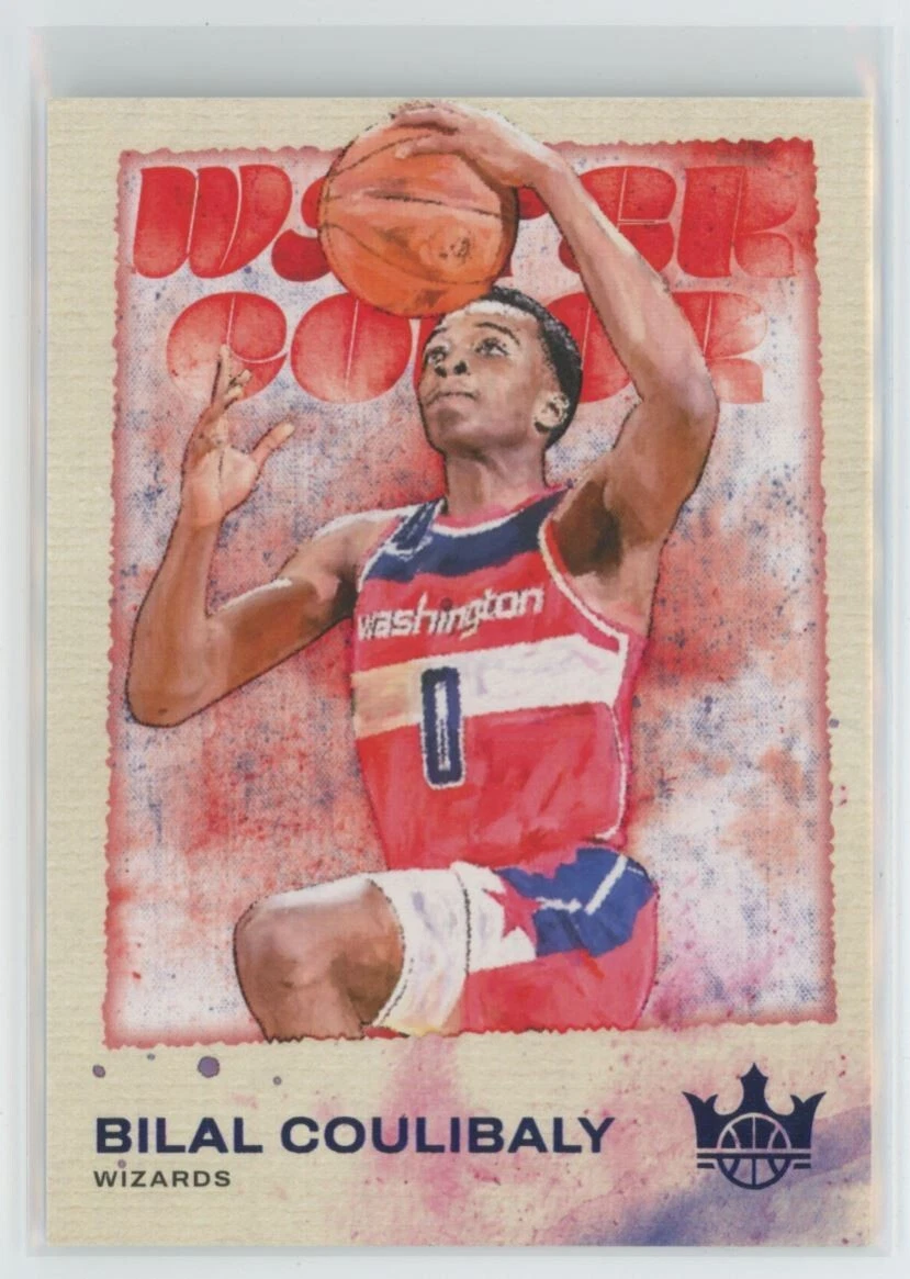 2023-24 Court Kings Basketball Blue Water Color Bilal Coulibaly 06/25 #8