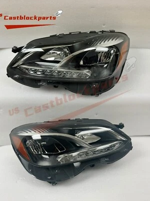 Par de faros halógenos LED para Mercedes-Benz Clase E W212 2014-2016 Foto 1 de 4