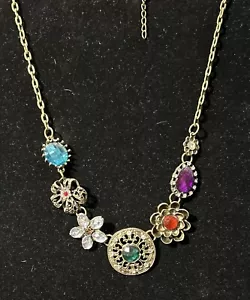 Collana con dichiarazione multi strass - Foto 1 di 4