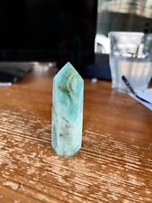 Green Fluorite Polished crystal tower 