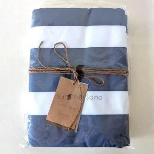Microfiber Beach Towel Extra Large (79 x 39.5 in) Quick Dry Sand Free Deep Blue - Picture 1 of 2