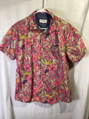 Hawksbay Floral Large Short Sleeve Cotton Hawaiian Style Button Up - Image 1 of 4
