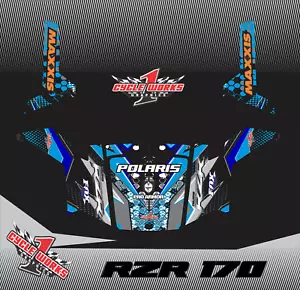 UTV RAZOR Graphics Kit Decal Sticker Wrap Polaris RZR 170 EFI 2009-2018 R1 - Picture 1 of 1