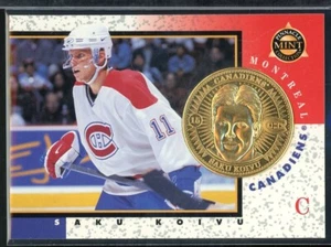 1997-98 Pinnacle Mint Coins Gold Plated #15 Saku Koivu - Picture 1 of 2