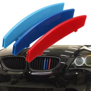 3 Farben Niere Kühlergrill Abdeckung Streifen Clips Für BMW 5er E60 2004-2010 - Bild 1 von 9