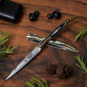 Navaja CUDEMAN 372-A Hoja 10,5 cm. Acero 420 Mango Asta de Toro. Knive Coltello - Imagen 1 de 1