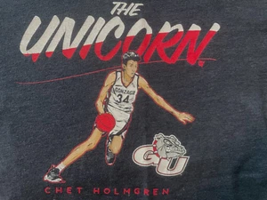 Chet Holmgren NBA Champs OKC Thunder, Rookie College ZAG Shirt Unicorn - Picture 1 of 1