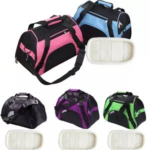 Pet Carrier Cat Dog ravel Bag Portable Soft Comfort Case Sided Airline Approved - Picture 1 of 23