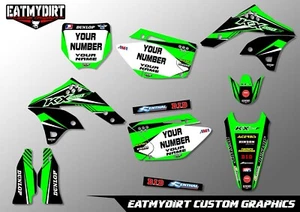 FÜR KAWASAKI KXF 250 2006-2008 SEMI CUSTOM GRAFIK AUFKLEBER MOTOCROSS AUFKLEBER - Bild 1 von 2