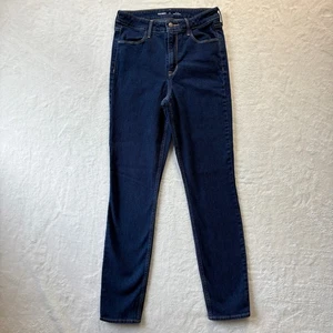 Old Navy Jeans Damen Gr. 6 Tall blau High-Rise WOW gerades Bein Denim Hose - Bild 1 von 13