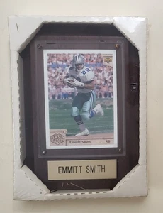 Emmitt Smith 1992 Upper Deck #301 4" x 6" Wood & Plexiglass Plaque OVP - Bild 1 von 2