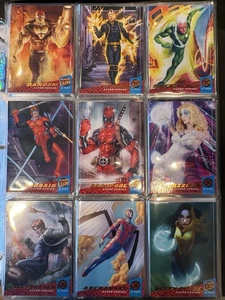 2018 Fleer Ultra Marvel X-Men NEAR COMPLETE 117 (of 150) BASE CARD SET, #1-150 - Picture 1 of 13
