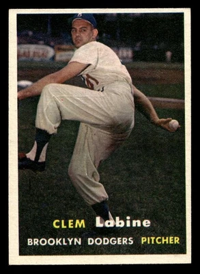 1957 Topps #53 Clem Labine Ex-Mint Dodgers  ID:453295 - Image 1 of 2