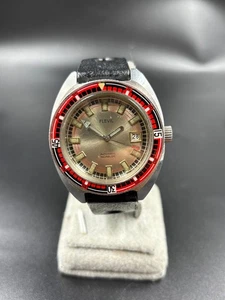 Vintage Flevil Jumbo diver automatic watch, bakelite bezel - Imagen 1 de 7