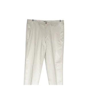 Lands' End Men's Straight Cream Cotton Pants (Size 37x32) - Picture 1 of 4