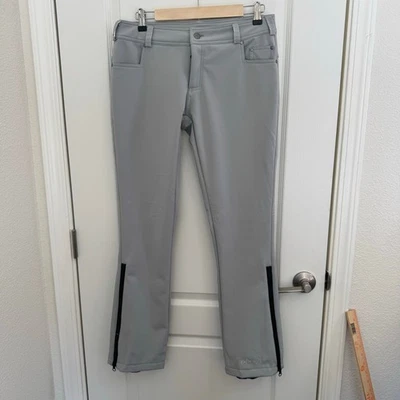Pantalones de snowboard Pulse grises para mujer talla pequeña bolsillos tiro bajo aislados  Foto 1 de 4