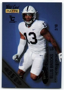 2022 Ellis Brooks Wild Card Matte Blue SP Rookie 2/10 - Green Bay Packers - Picture 1 of 2