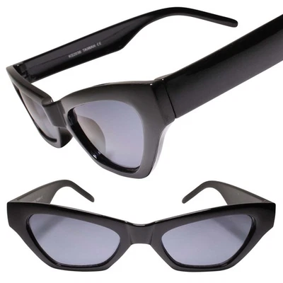 Gafas de sol negras elegantes ojo de gato - Destacan con estilo con un toque vintage Foto 1 de 3