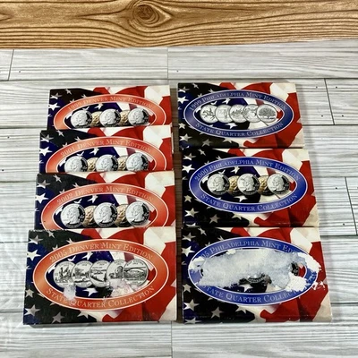 1999-2005 U.S. Mint State Quarter Collection 7 Sets Denver Philadelphia Coin Lot - Image 1 of 4