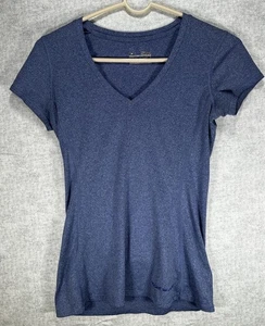 Under Armour Heat Gear Fitted Shirt Top Size Small Blue Heather - Picture 1 of 6