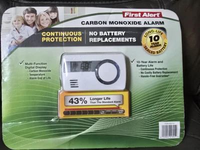 First Alert Carbon Monoxide Alarm 832151 “10 Year Alarm Long-Life Sealed Battery - Image 1 of 4