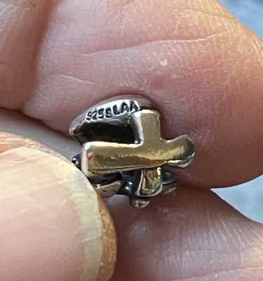 Dije Trollbeads de plata esterlina "Fe, esperanza y caridad" #11119 *AUTÉNTICO* Foto 1 de 4