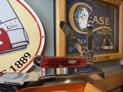 Case XX Old Red Pocket Worn 1997 Mini Trapper - Image 1 of 2