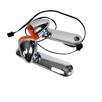Señales de giro delanteras cromadas genuinas Harley Davidson Touring Street Glide 2014-2023 Foto 1 de 4